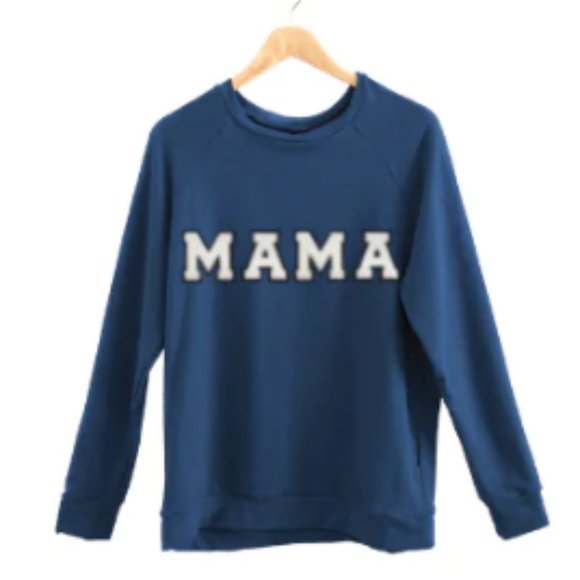 Posh & Cozy - MAMA PATCH Women's Crewneck - XL - Picture 1 of 2